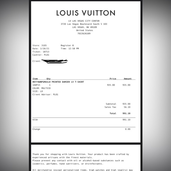 Authentic Louis Vuitton Multi-Color T-Shirt - Picture 7 of 7